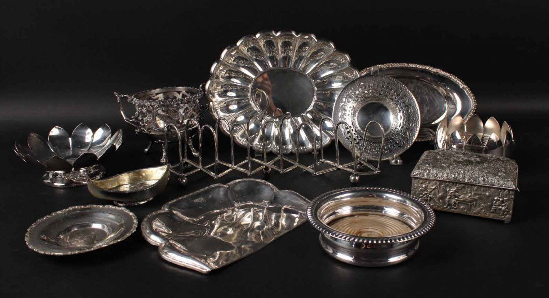 Assorted Silver Plated Trays, Dishes & Bowls (1 of 9)