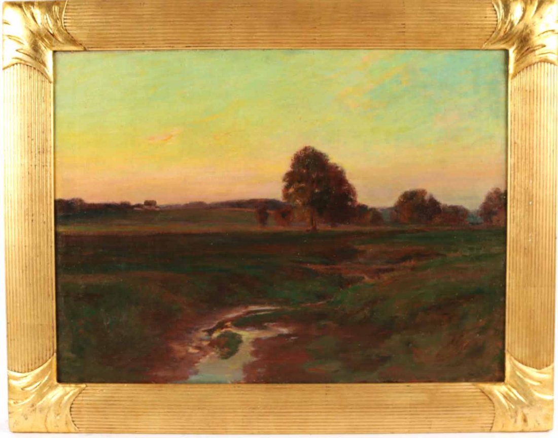 Oil on Canvas, Sunset Landscape, Eliot Clark (1 of 8)