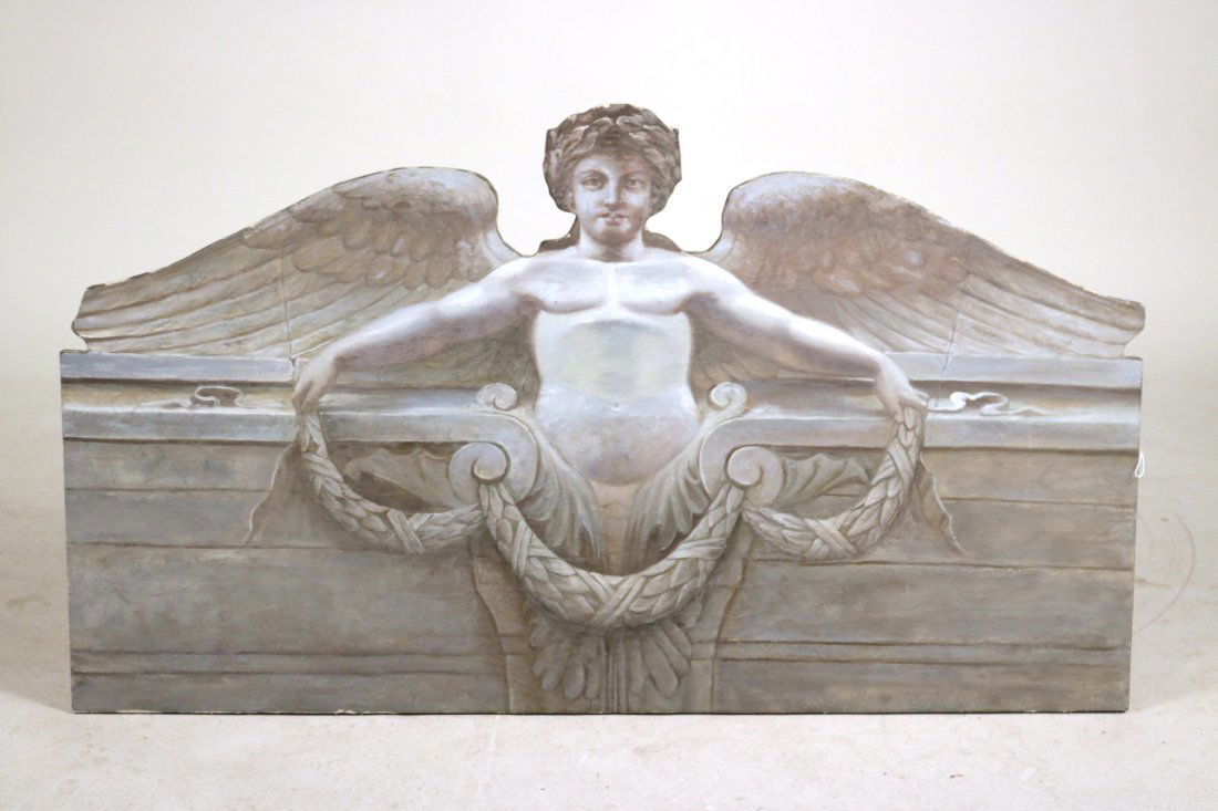 Painted Wall Panel of a Putti Figure (1 of 5)