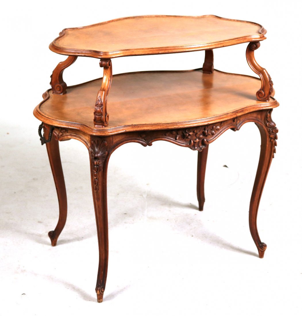 Louis XV Style Carved Mahogany Dessert Table (1 of 5)