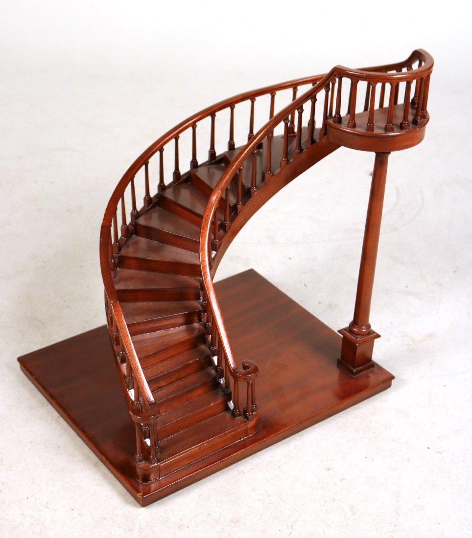 Archetectural Mahogany Spiral Staircase Model (1 of 5)