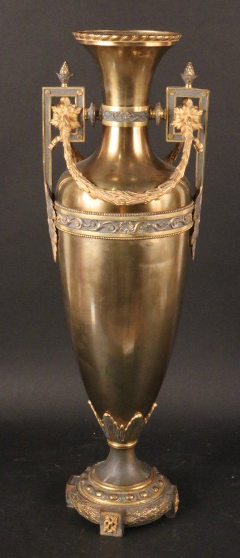 Neoclassical Style Brass Urn (1 of 6)
