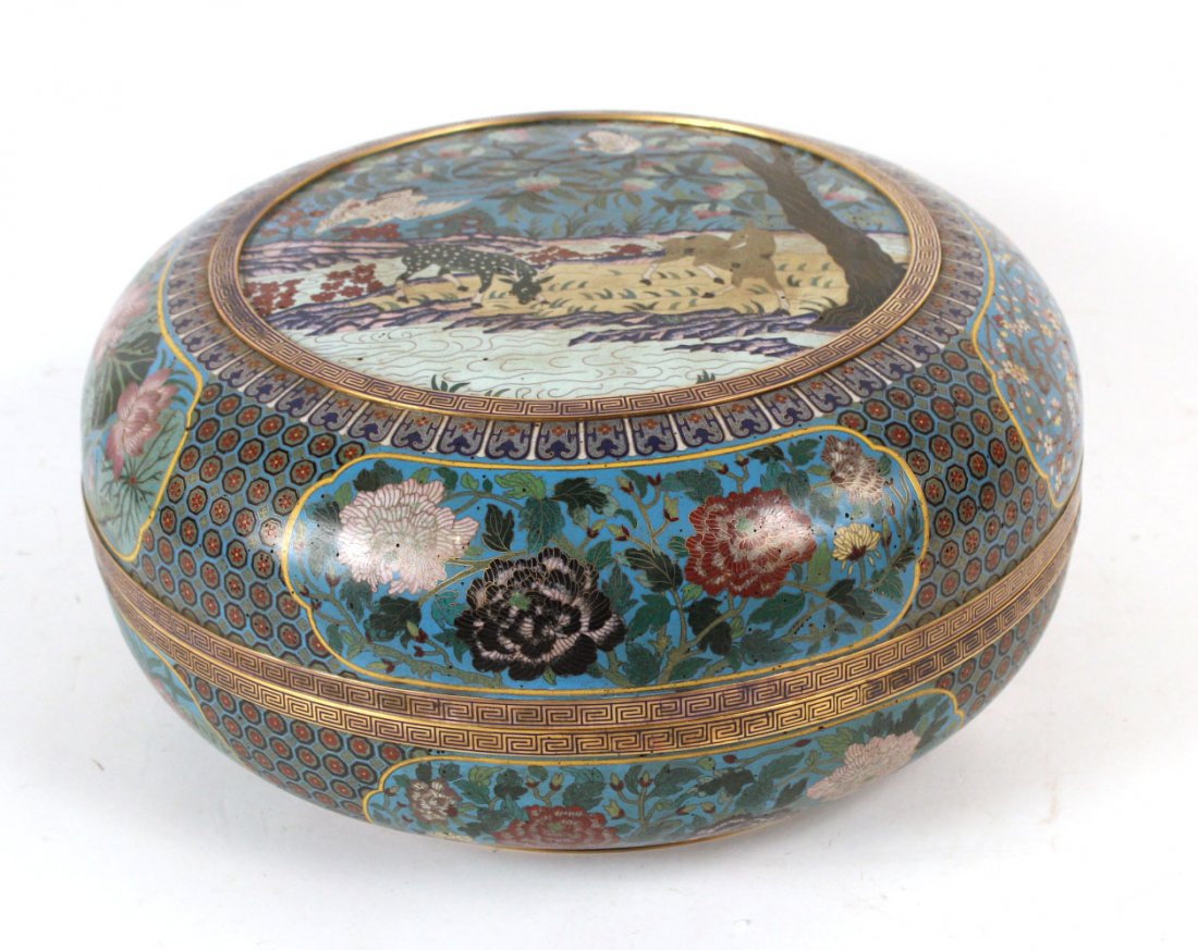 Impressive Chinese Cloisonne Covered Box (1 of 9)