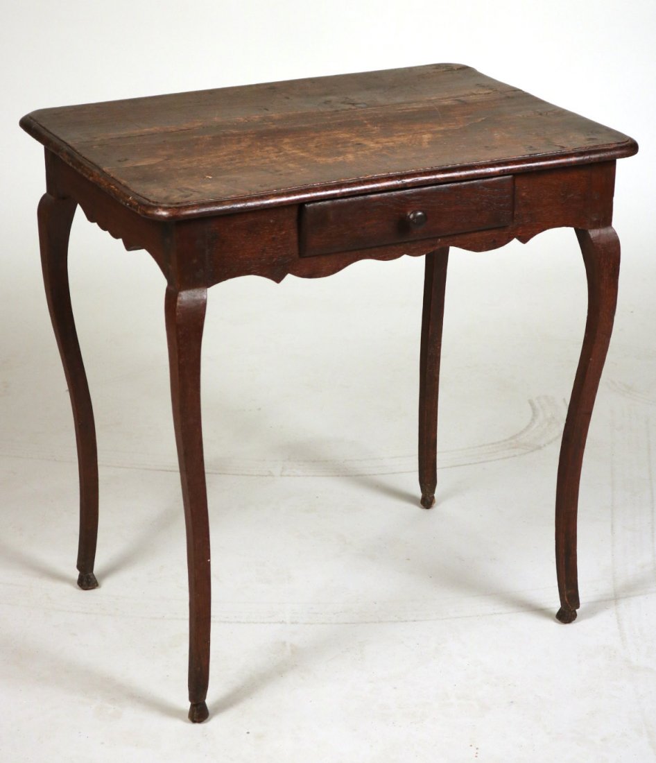 French Provincial Style Mahogany Side Table (1 of 7)