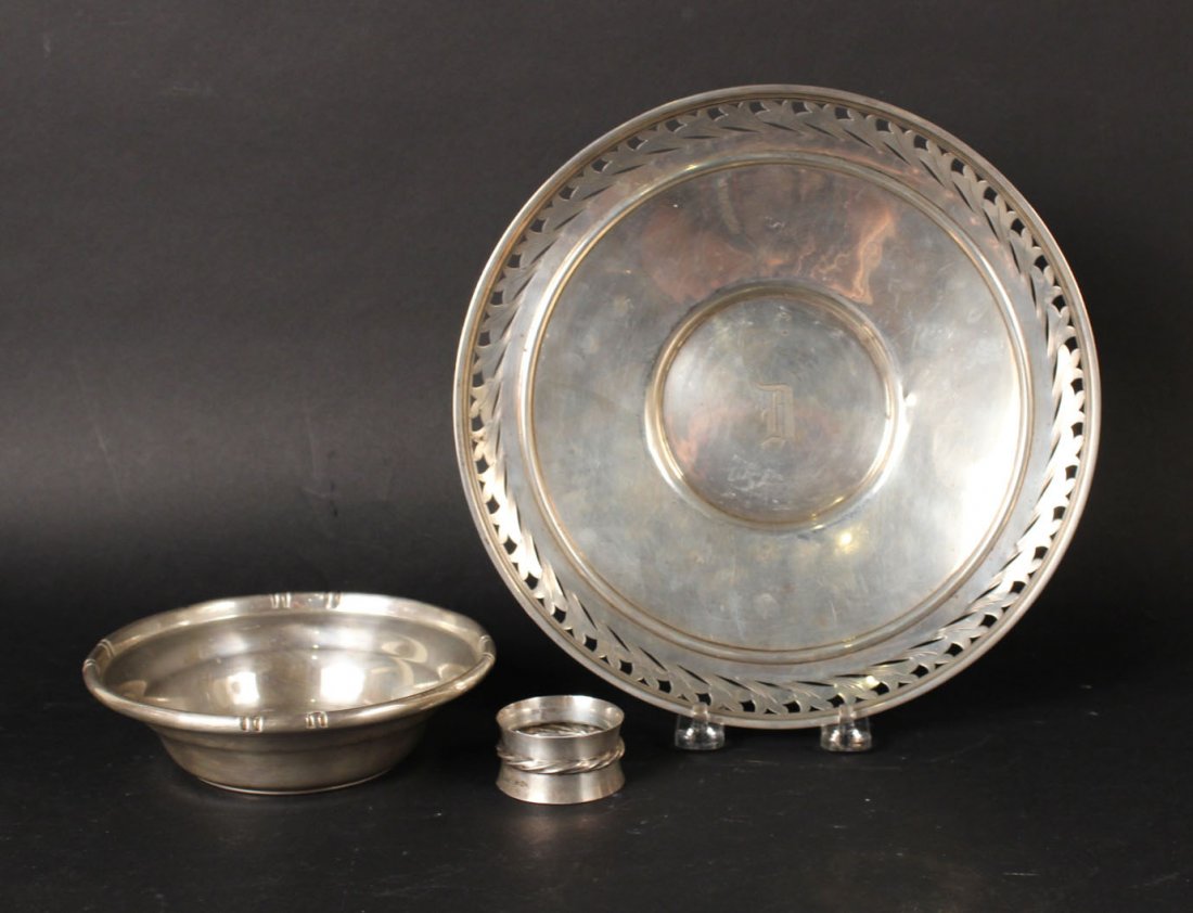 Alvin Sterling Silver Circular Tray (1 of 9)
