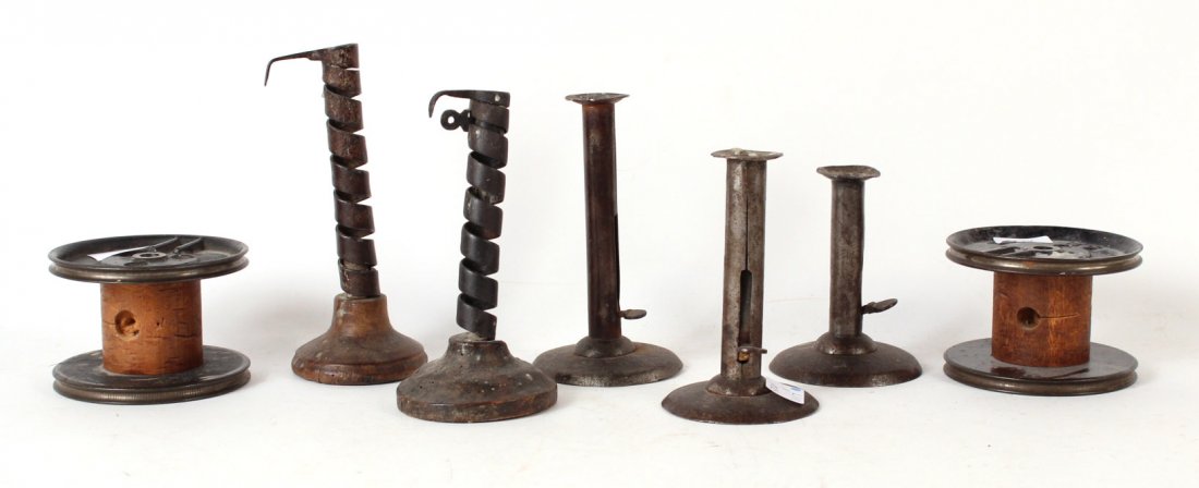 Seven Primitive Candle Holders (1 of 6)