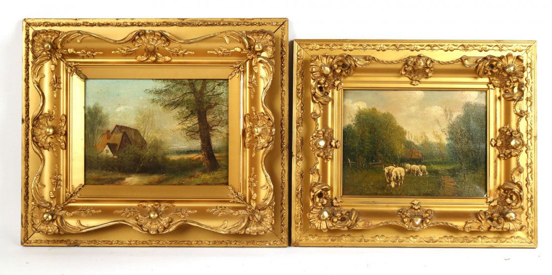 Two Oil on Canvas Landscapes (1 of 10)