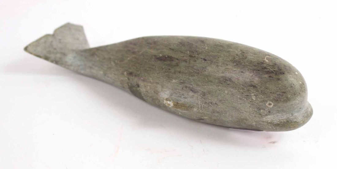 Inuit Whale Sculpture: 8 1/2"l