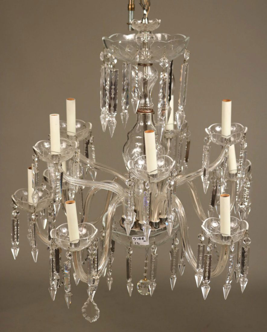 Venetian Style Ten-Light Crystal Chandelier (1 of 5)