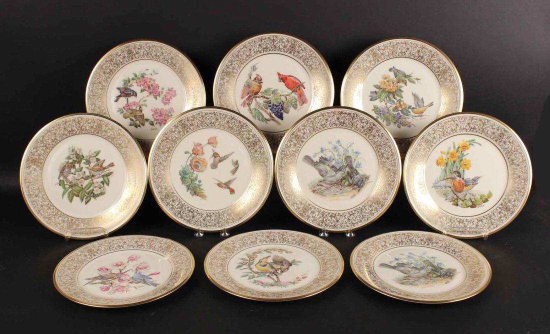 Ten Lenox Plates Limited Edition Boehm Birds (1 of 8)