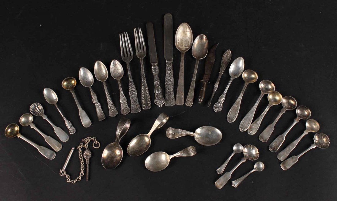 Twelve Coin and Sterling Silver Master Salts (1 of 7)