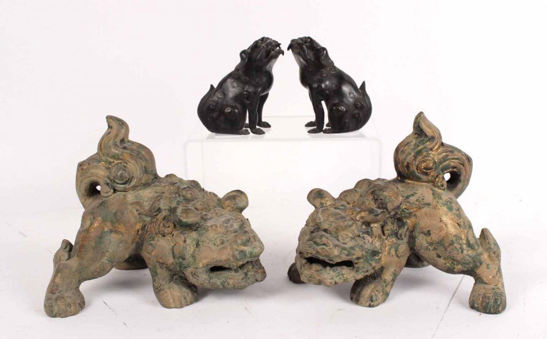 Four Chinese Fu Dog Figures (1 of 6)