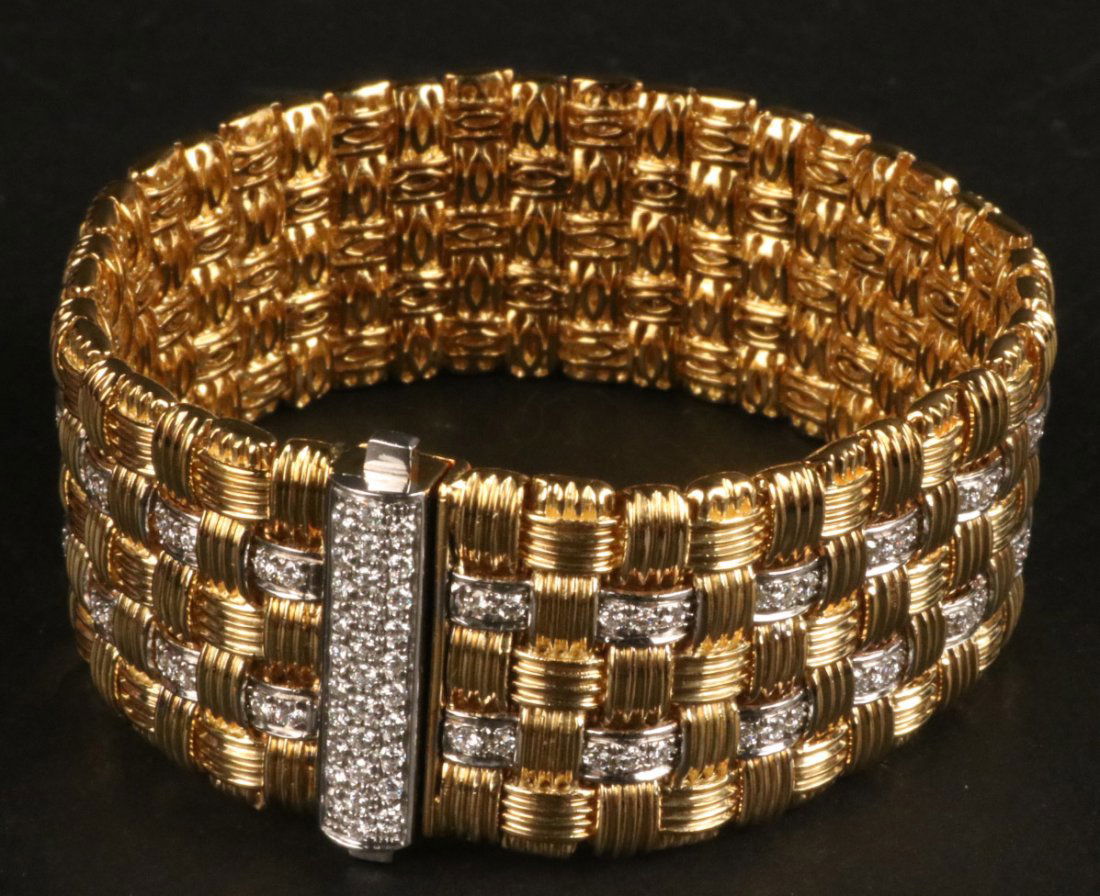Roberto Coin 18K Yellow Gold & Diamond Bracelet (1 of 5)