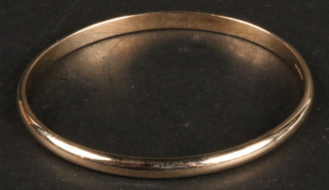 Tiffany & Co 14K Yellow Gold Bangle Bracelet (1 of 4)