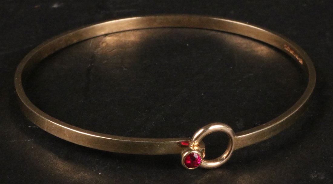 Tiffany & Co 14K Yellow Gold Bangle Bracelet (1 of 4)