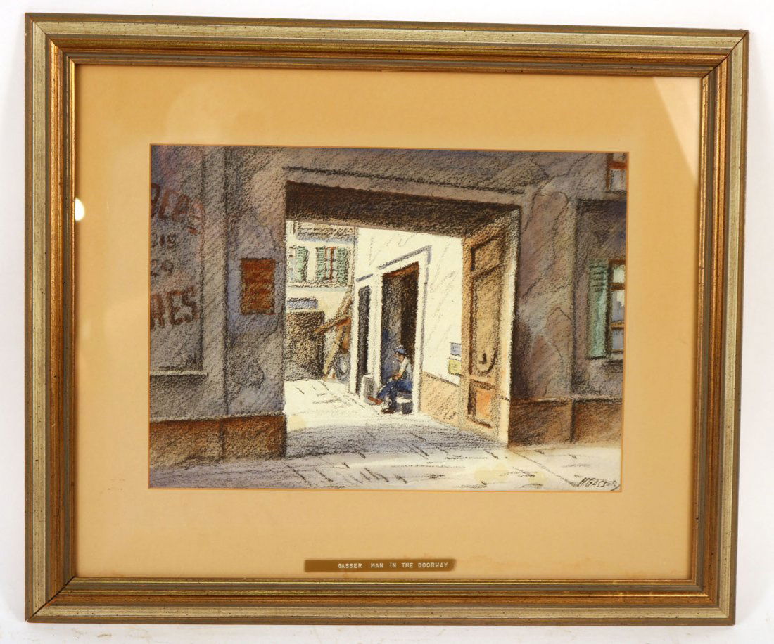 Mixed Media, Street Scene, Henry Gasser (1 of 6)