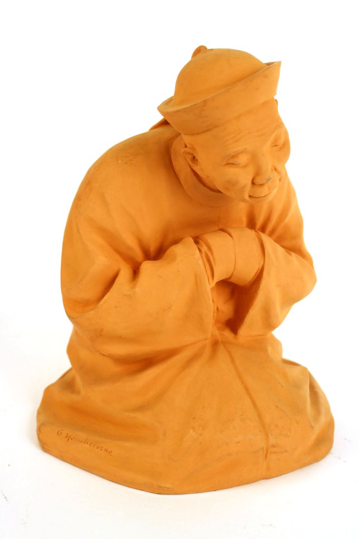 Terracotta Sculpture of a Man, Gaston Hauchecorne (1 of 10)