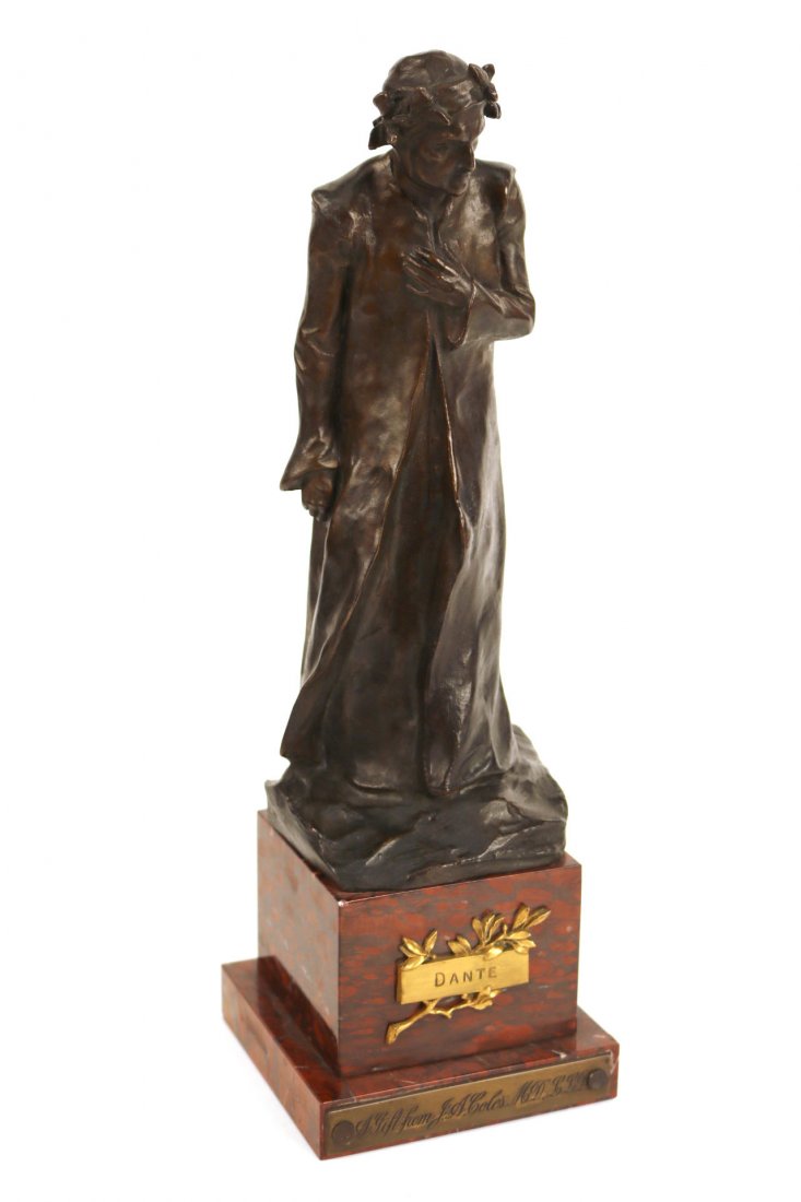 Bronze Sculpture, "Dante," Hans Muller (1 of 7)