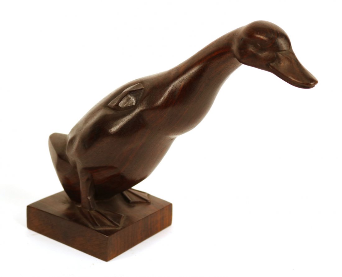 Wood Sculpture of a Goose, Emile Juste Bachelet (1 of 8)