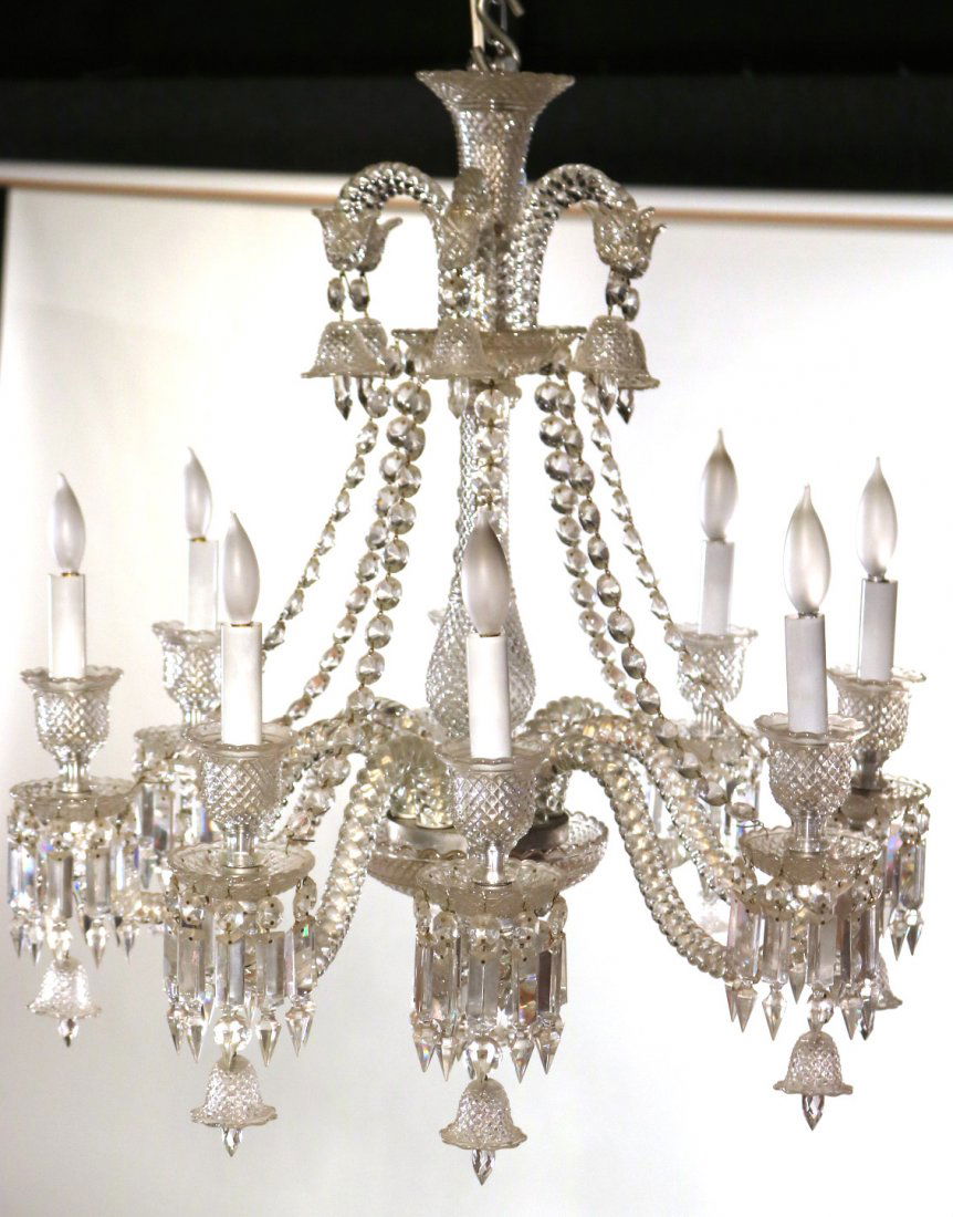 Baccarat Crystal Eight-Light Chandelier (1 of 7)