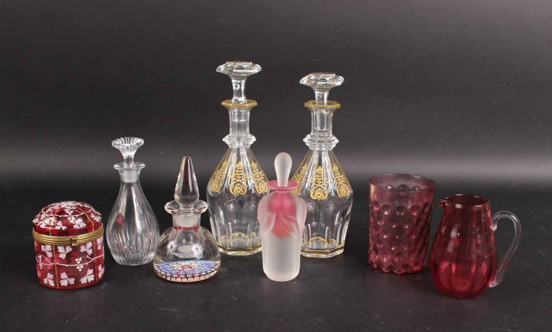 Three Baccarat Perfume Bottles with Stoppers (1 of 6)