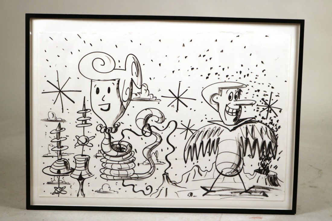 Magic Marker on Paper, Wilma&George,Kenny Scharf (1 of 4)