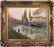 Oil on Canvas, Man Fishing, Paul Emile Lecomte