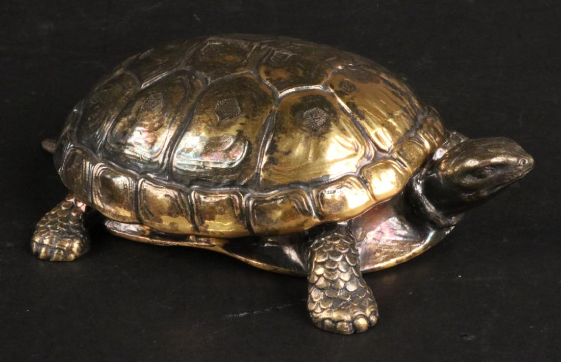 Tiffany Sterling Silver Turtle Form Box (1 of 8)