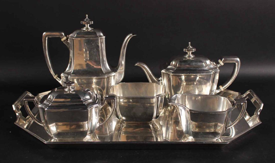Tiffany "Hampton" Pattern Tea Service & Tray (1 of 10)