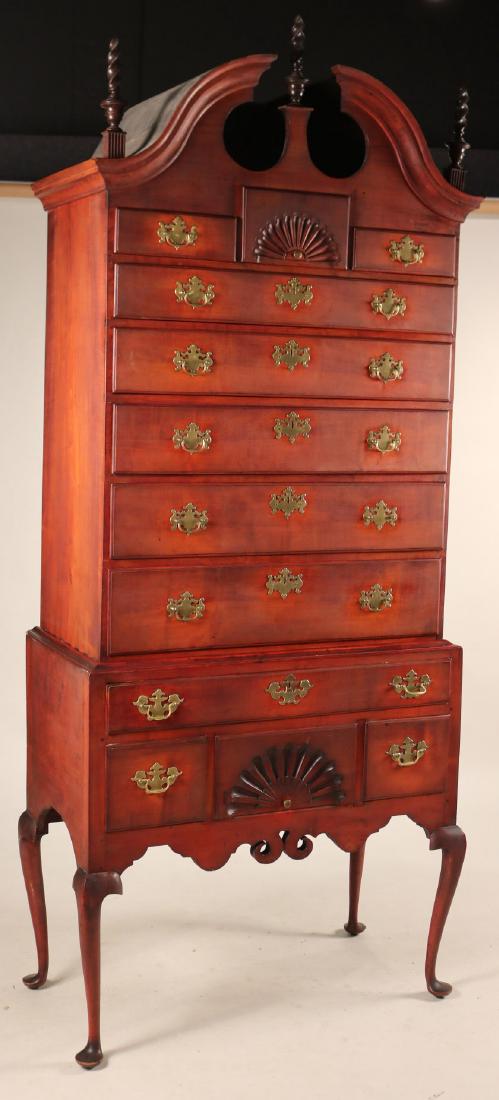 Chippendale Cherrywood Highboy (1 of 10)