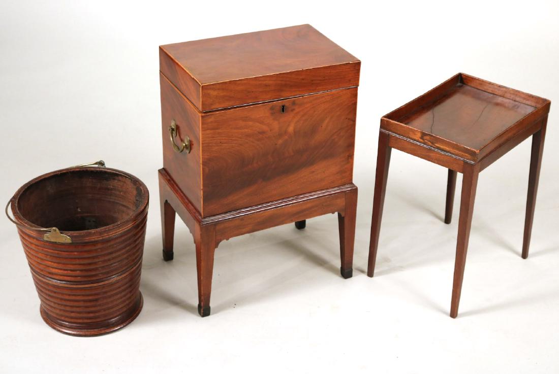 George III Inlaid Mahogany Box on Stand (1 of 9)