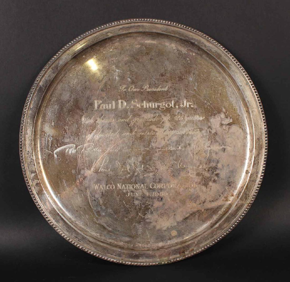 Tiffany & Co Makers Sterling Silver Circular Tray (1 of 5)