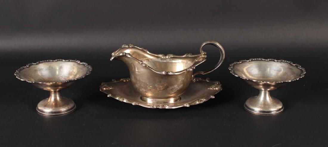 Whiting Sterling Silver Gravy Boat & Underplate (1 of 6)