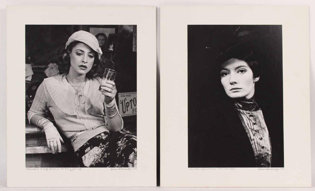 Two Broadway Photograph Prints,: Depicting Patti Lupone as Kitty Duvall in "Time of Your Life," and Mary Joan Negro as Masla in "The Three Sister." 13 1/4"h x 9"w