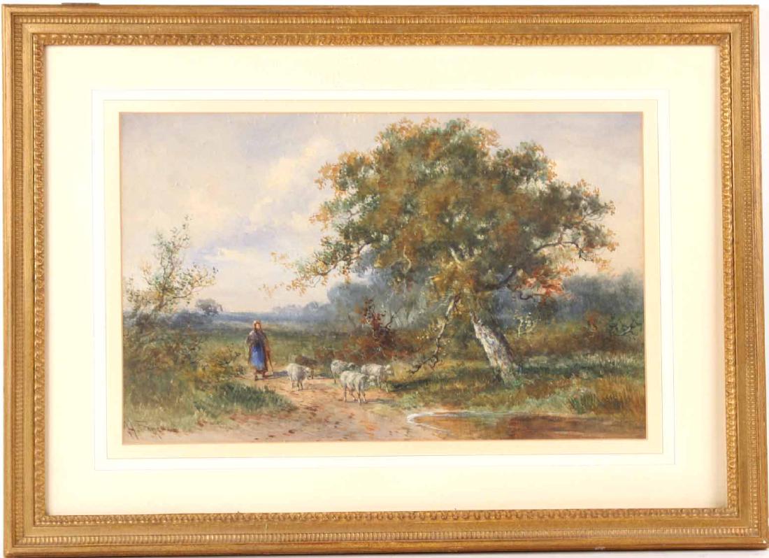 Watercolor and Gouache, Sheepherder, Hugo Fisher (1 of 7)