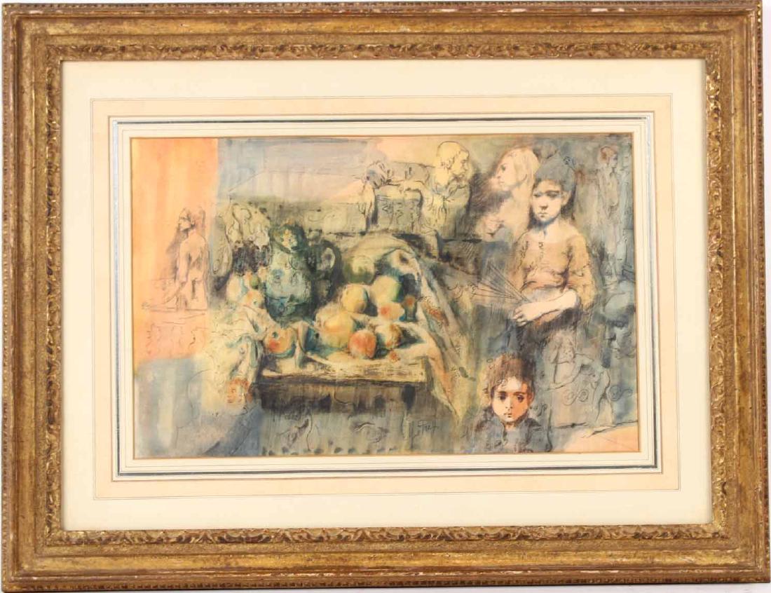 Mixed Media on Paper, Figures, Conger Metcalf (1 of 10)