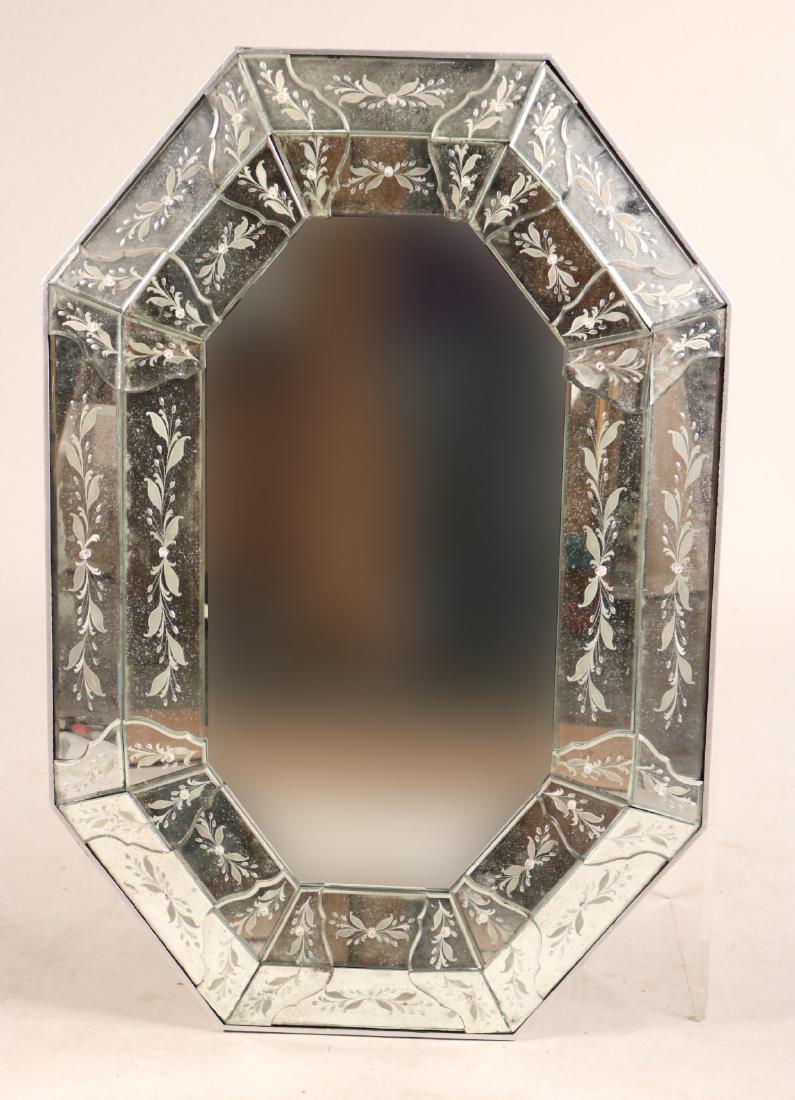 Venetian Style Etching Glass Mirror (1 of 5)