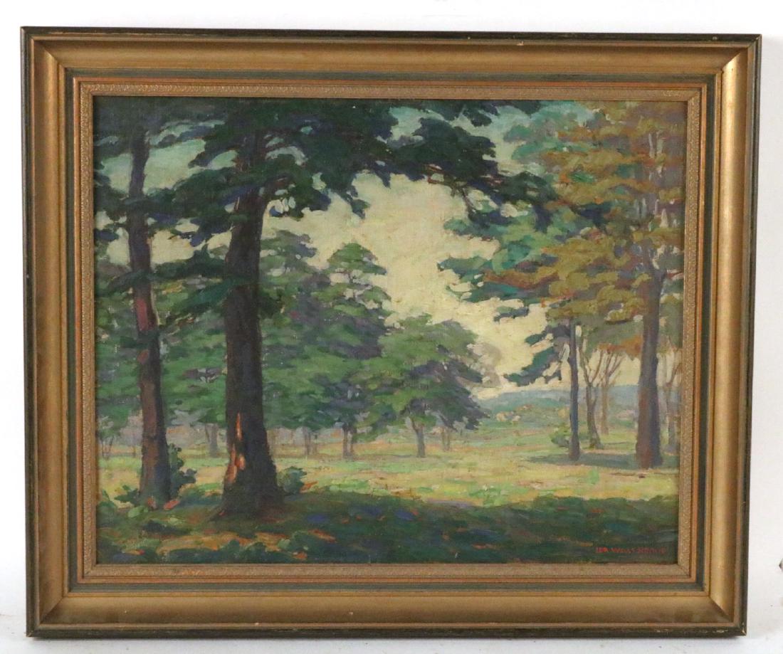 Oil on Canvas, Forest Scene, Ida Wells Stroud (1 of 4)