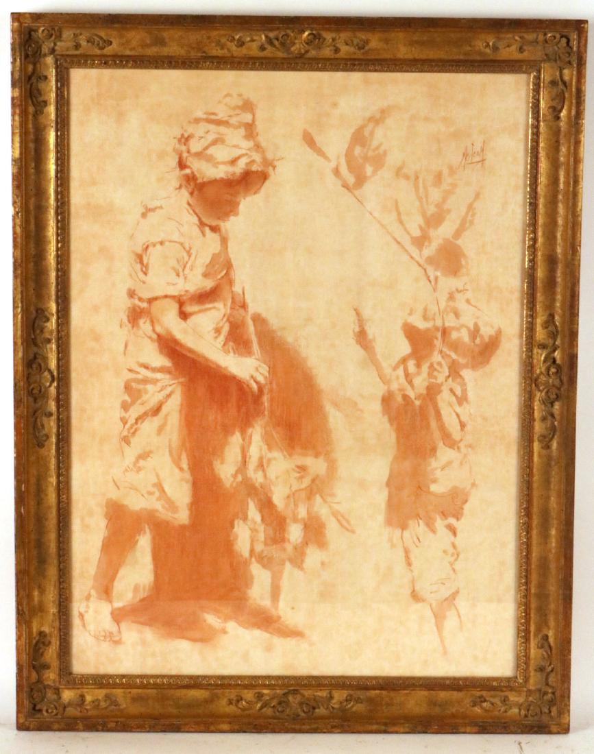 Mixed Media on Paper, Children, Conger Metcalf (1 of 4)