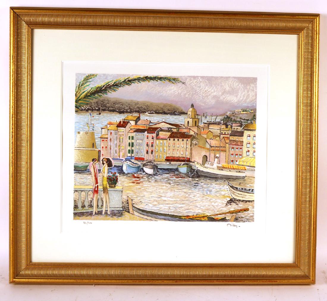 Lithograph, Saint-Tropez, Ramon Dilley (1 of 5)