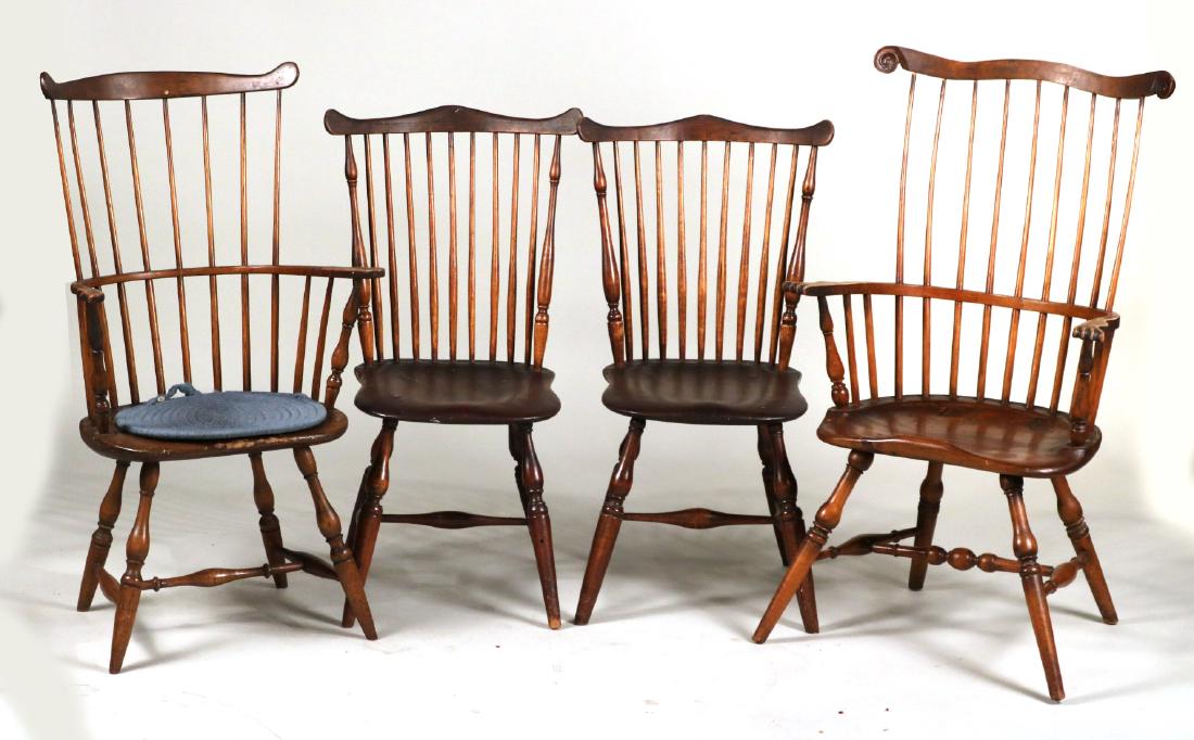 Group of Four Windsor Chairs (1 of 9)
