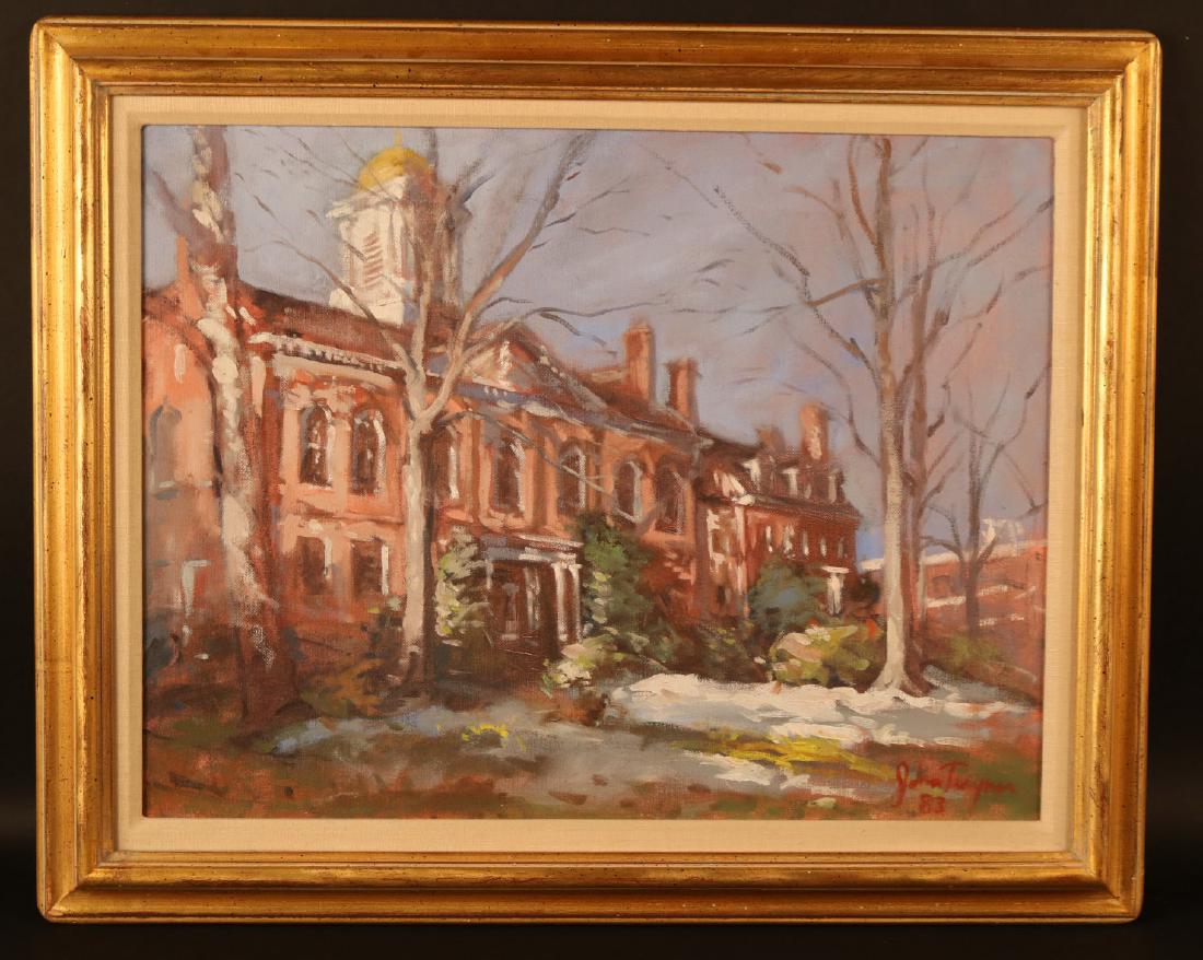 Oil on Canvas Morristown Courthouse, John Traynor (1 of 4)