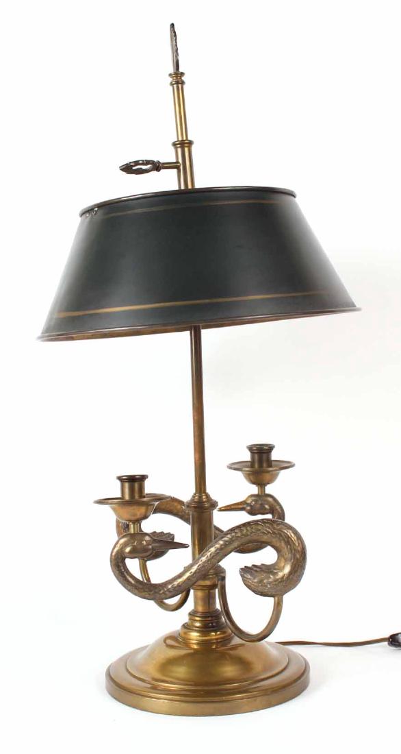 Charles X Style Brass Bouillotte Table Lamp (1 of 7)