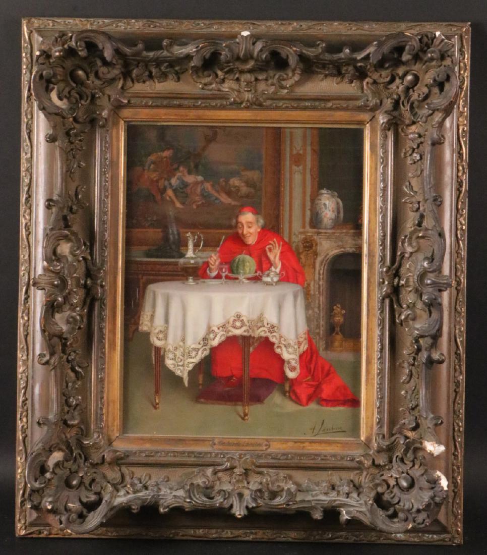 Oil on Board, Catholic Cardinal, Andrea Landini (1 of 7)