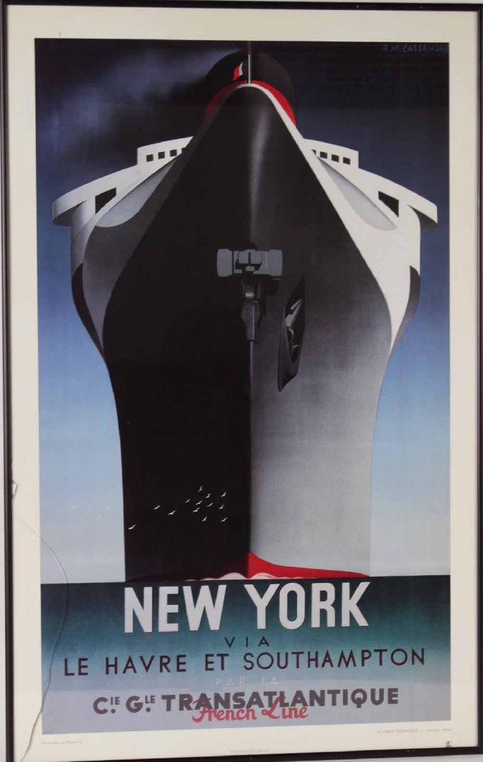 New York Poster Lithograph, After A.M. Cassandre (1 of 8)