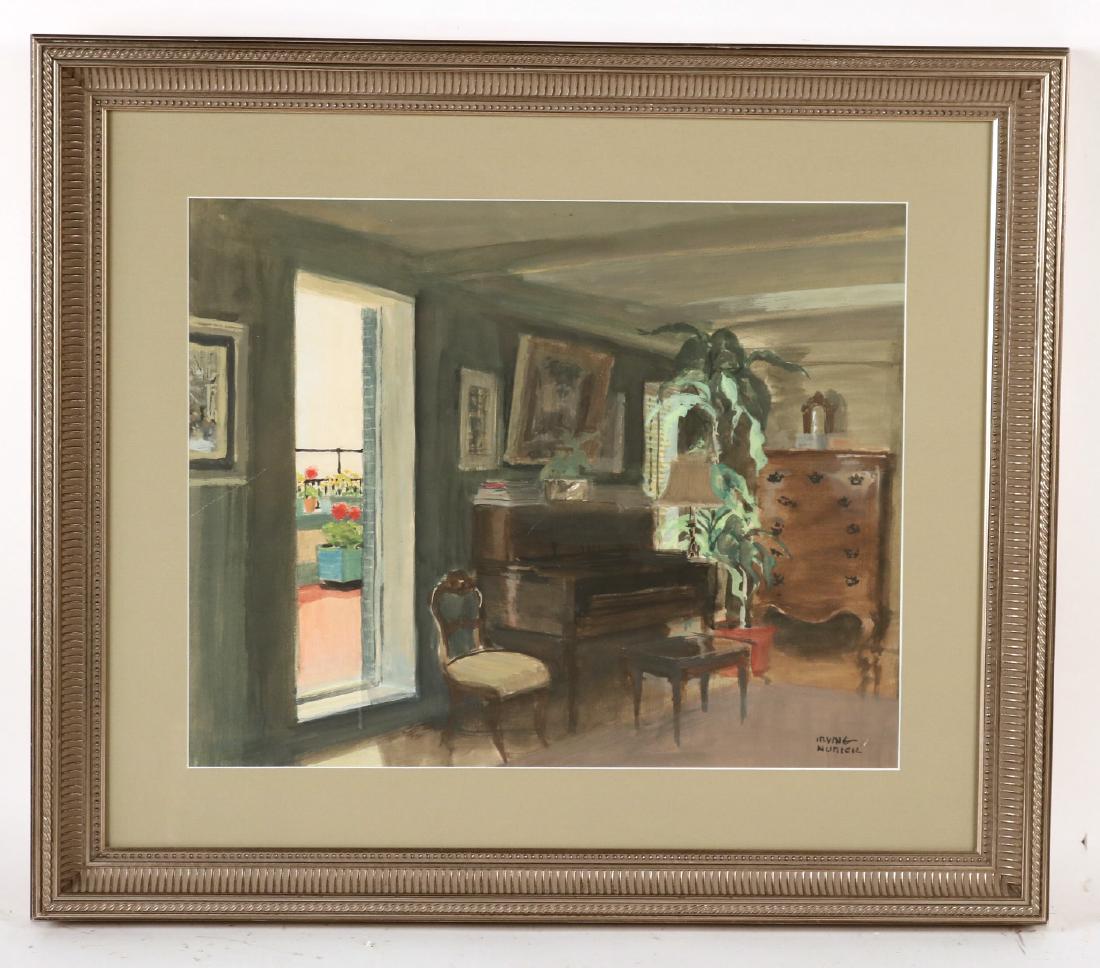 Mixed Media, Interior Scene, Irving Nunick (1 of 5)