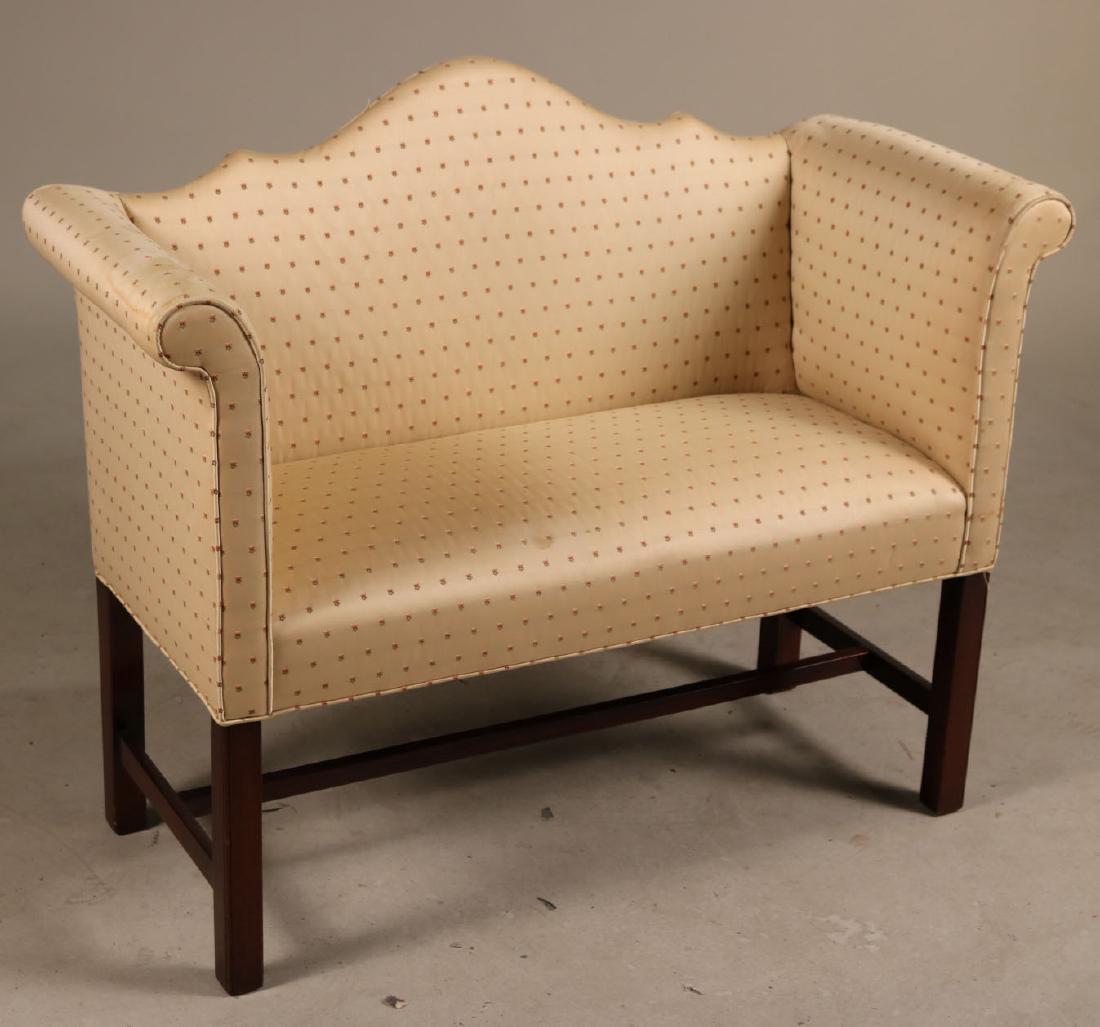 Southwood Chippendale Style Mahogany Settee (1 of 7)