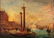 Oil on Panel, Venetian Canal Scene - 2