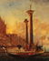 Oil on Panel, Venetian Canal Scene - 6