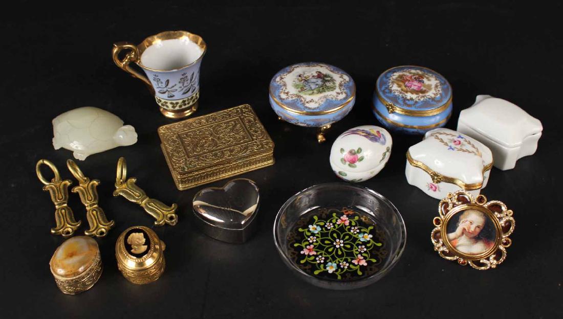 Five Limoges, France Porcelain Boxes (1 of 9)